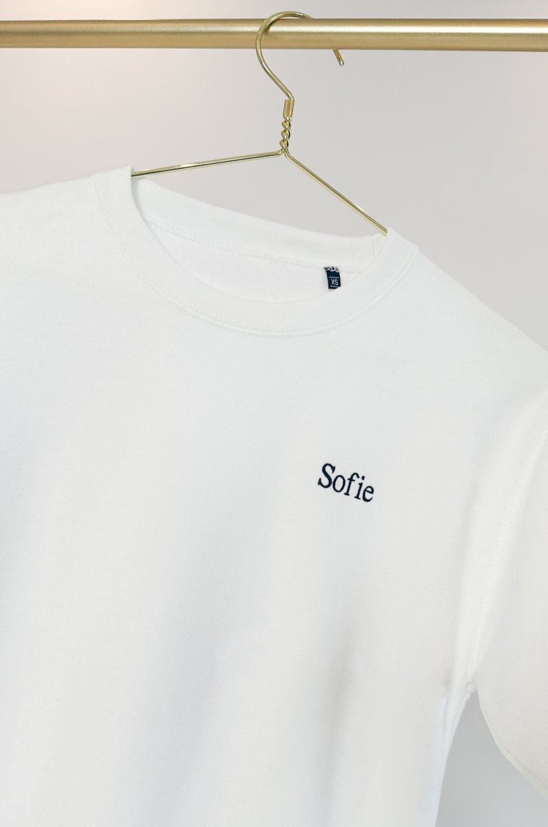 Gepersonaliseerde trui met een lijntekening van je eigen foto