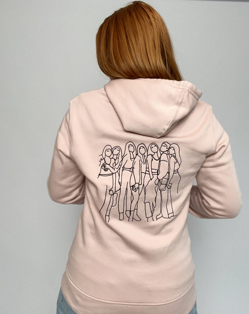 Gepersonaliseerde trui met een lijntekening van je eigen foto