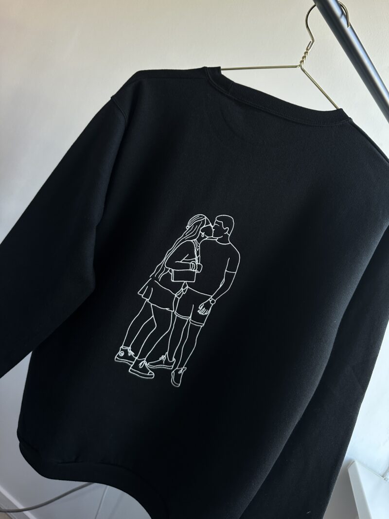trui met lijntekening van je eigen foto