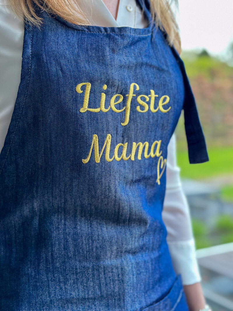 Schort gepersonaliseerd met eigen tekst - Afbeelding 2