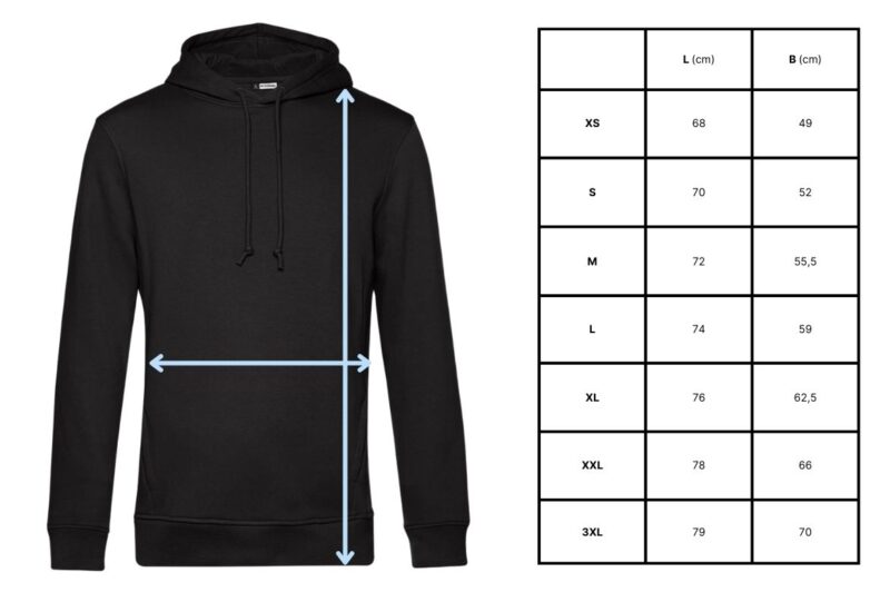 Vaderdag Gepersonaliseerde hoodie lijntekening van je eigen foto - Afbeelding 5