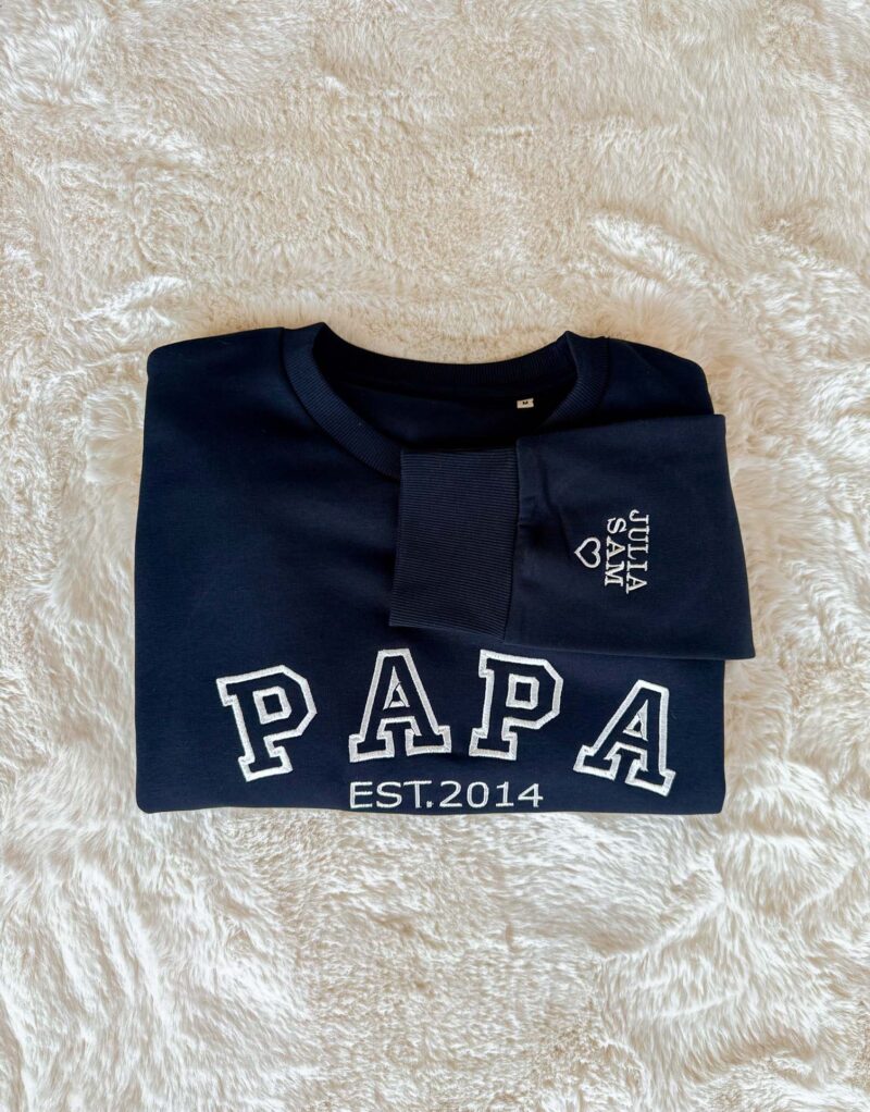 Vaderdag Papa trui met naam & geboortejaar