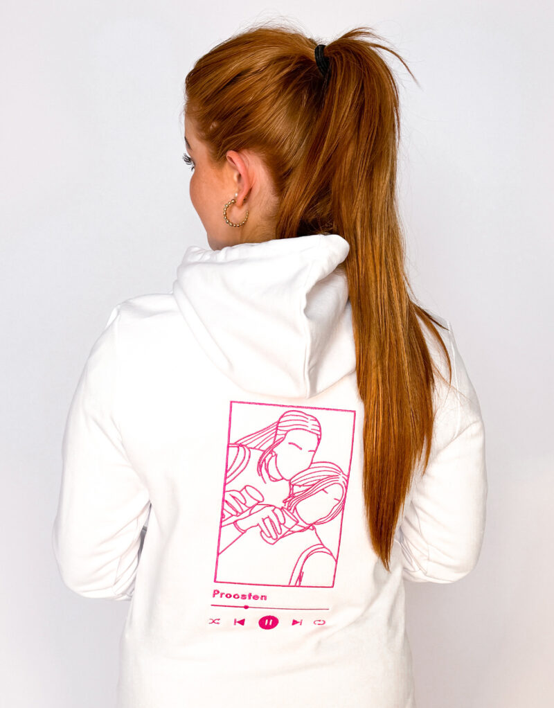 Gepersonaliseerde hoodie liedje concert lijntekening van je eigen foto - Afbeelding 5